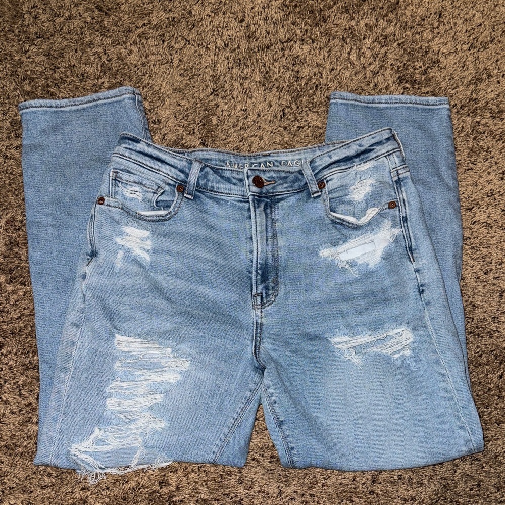 American Eagle Outfitters Distressed Mom Jeans